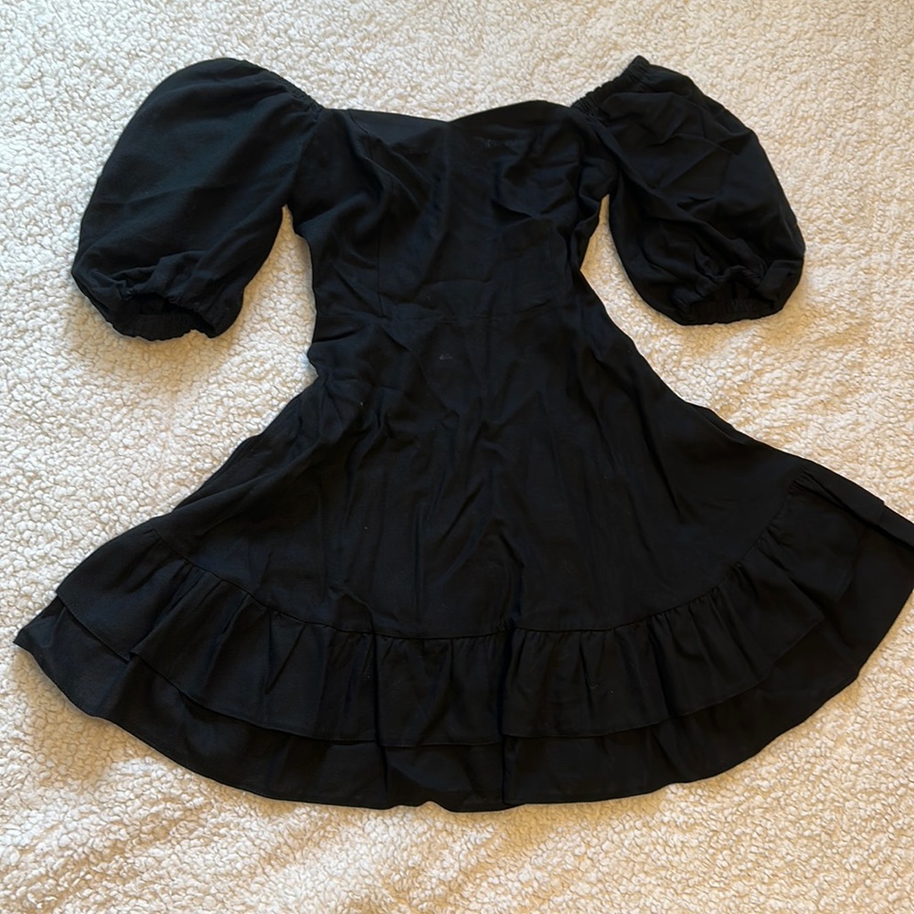 Little black dress, off shoulders